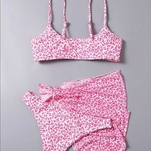 Pink Leopard Bathing Suit